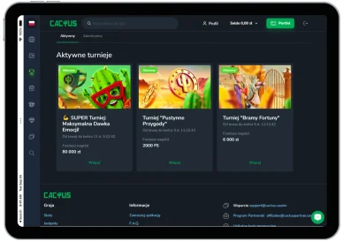 Turnieje w Kasyno Cactus pl Turnieje