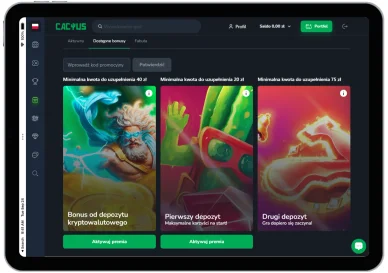 Bonusy i Promocje CactusCasino Bonusy i Promocje