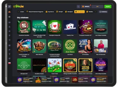 Gry Stołowe w Spinline Casino Gry Stołowe